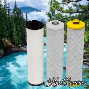 Aquasana Replacement Filter Cartridges 3-Stage Max Flow Claryum Under Sink Water